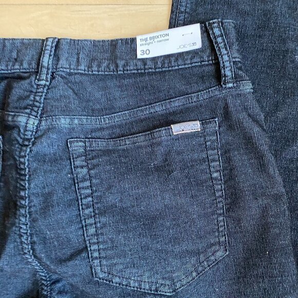 JOES Jeans BNWT Corduroy Pants 30 Black Straight - Picture 11 of 15